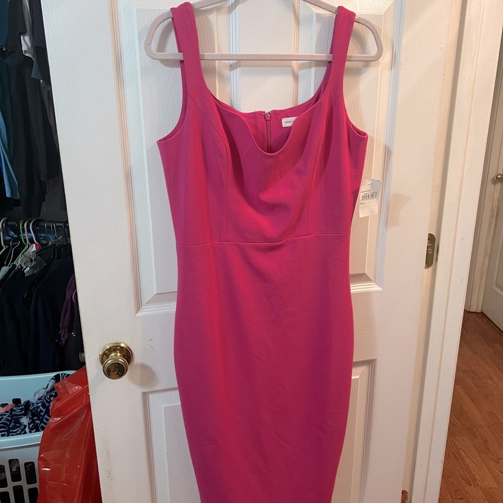 Dress the Population Fuschia Dress